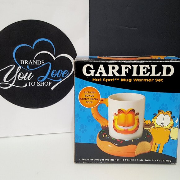NEW Garfield Mug Warmer With 12 OZ Garfield Mug - Picture 12 of 13